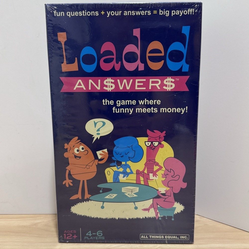 "Loaded Answers" AN$WER$ The Game Where Funny Meets Money! New Sealed! Game Fun